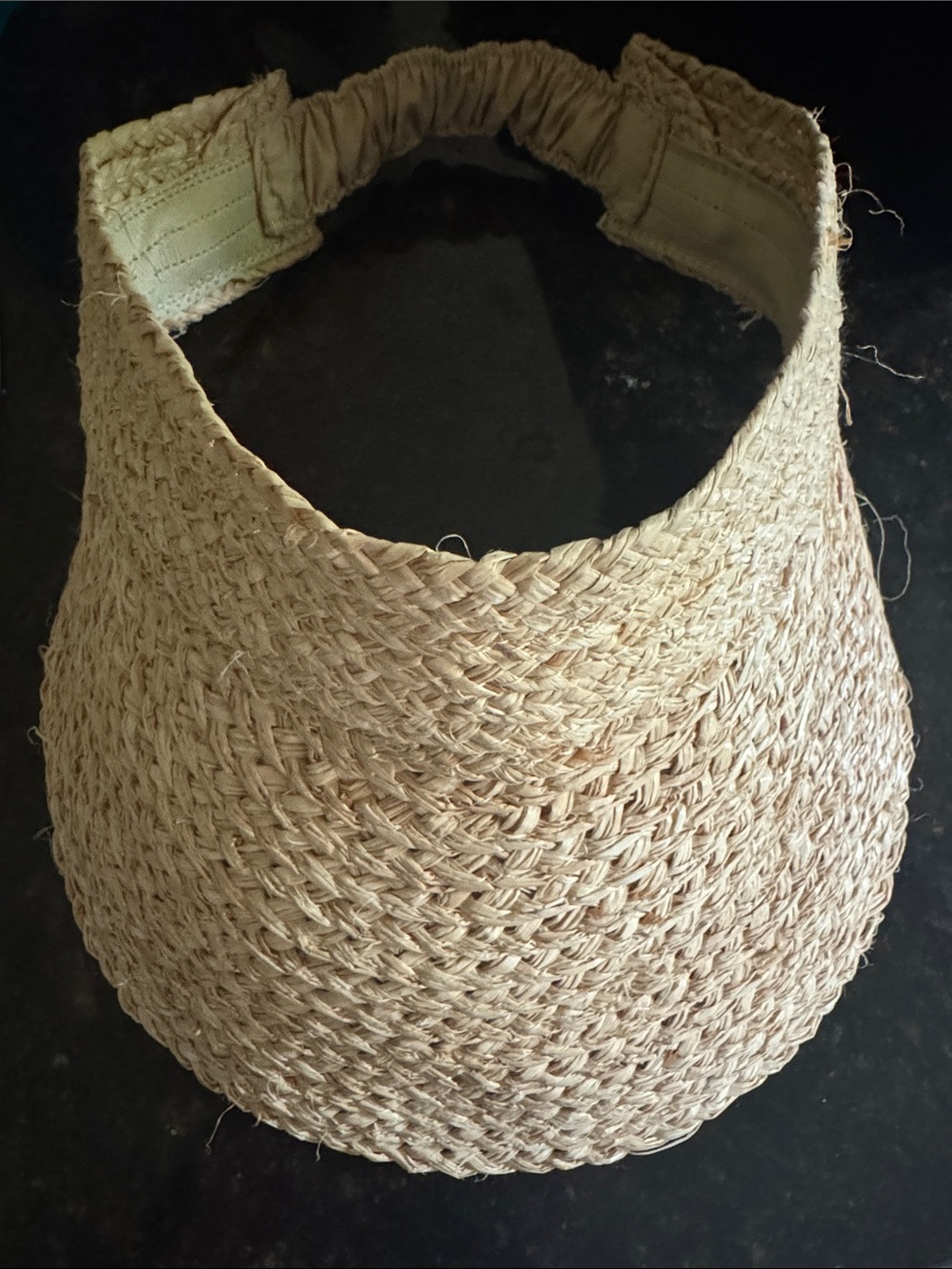 aerie Natural Woven Straw Visor